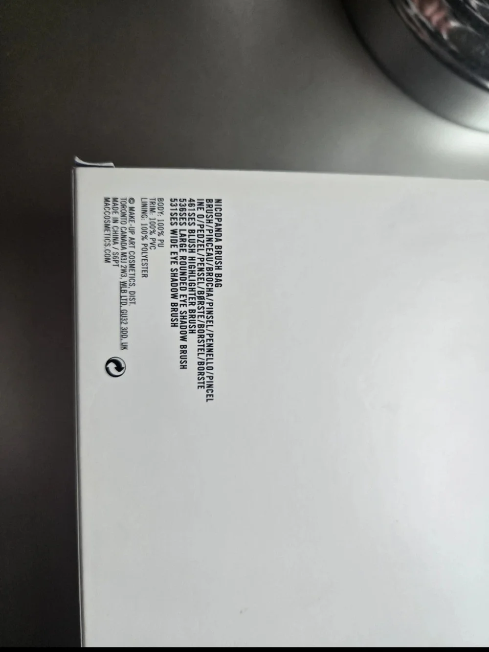 MAC x Nicopanda Black & White Panda Brush Set